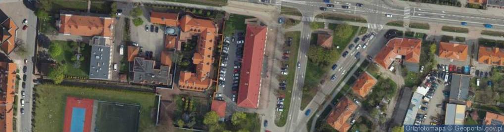 Zdjęcie satelitarne Urząd Skarbowy w Elblągu