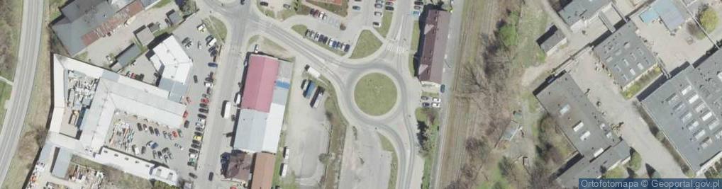 Zdjęcie satelitarne Urząd Skarbowy w Gorlicach