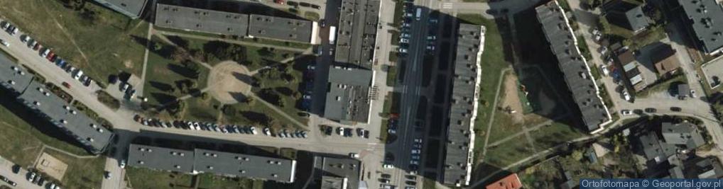 Zdjęcie satelitarne Urząd Skarbowy w Kościerzynie