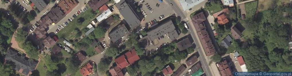 Zdjęcie satelitarne Urząd Skarbowy w Lesku
