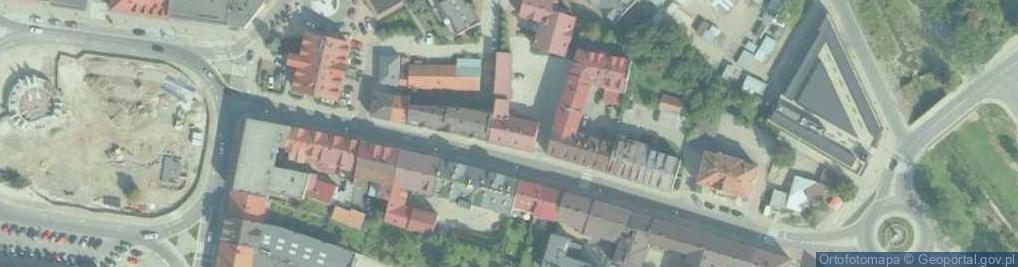 Zdjęcie satelitarne Urząd Skarbowy w Limanowej