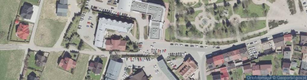Zdjęcie satelitarne Urząd Skarbowy w Nowym Targu