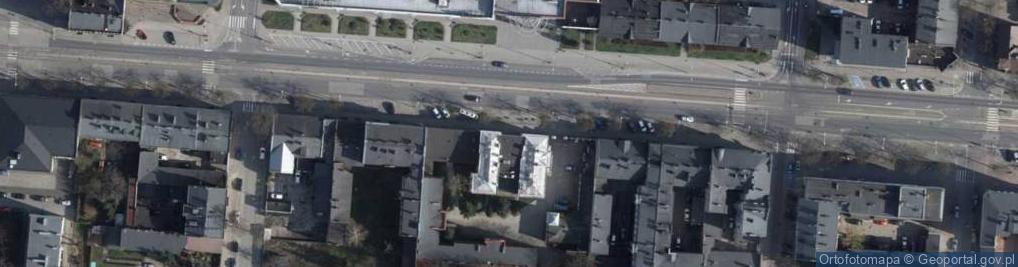 Zdjęcie satelitarne Urząd Skarbowy w Pabianicach