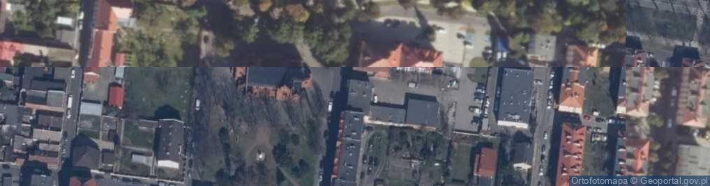 Zdjęcie satelitarne Urząd Skarbowy w Rawiczu