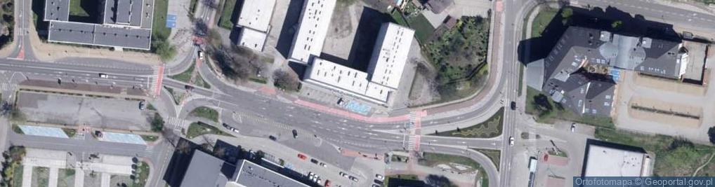 Zdjęcie satelitarne Urząd Skarbowy w Rybniku
