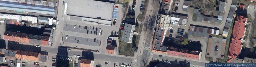 Zdjęcie satelitarne Urząd Skarbowy w Słubicach