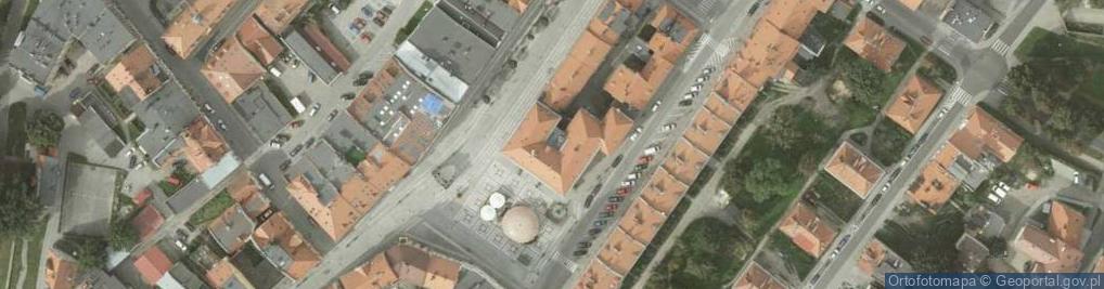 Zdjęcie satelitarne Urząd Skarbowy w Złotoryi