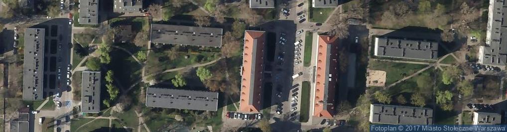 Zdjęcie satelitarne Urząd Skarbowy Warszawa - Wawer