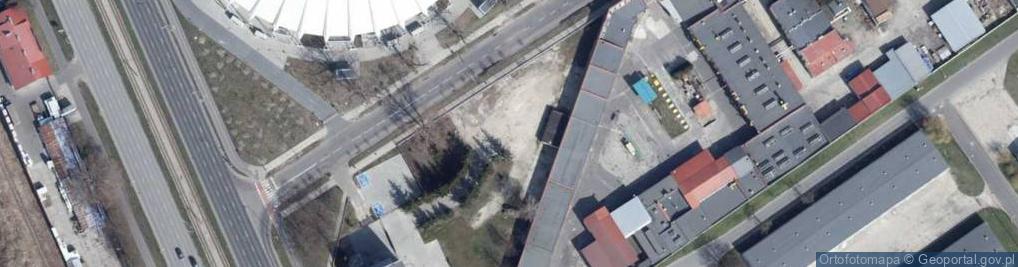 Zdjęcie satelitarne Wojskowa Komenda Uzupełnień Łodzi