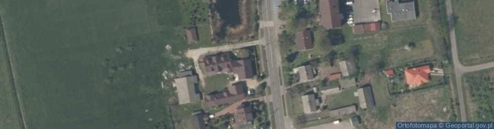 Zdjęcie satelitarne Dom w Nieborowie