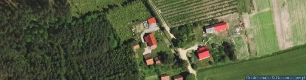 Zdjęcie satelitarne Domek na wsi "Pod lasem" Domek letniskowy