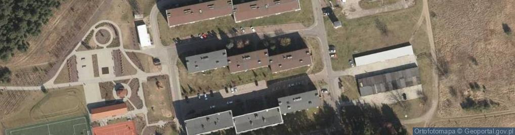 Zdjęcie satelitarne Noclegi, pokoje Rudna ,,Leśna,,