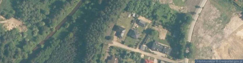 Zdjęcie satelitarne Rancho u Wilka z kominkiem