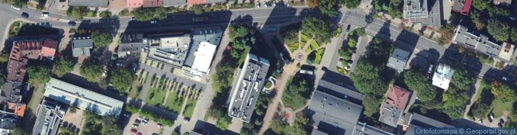 Zdjęcie satelitarne Wydział Inżynierii Metali i Informatyki Przemysłowej