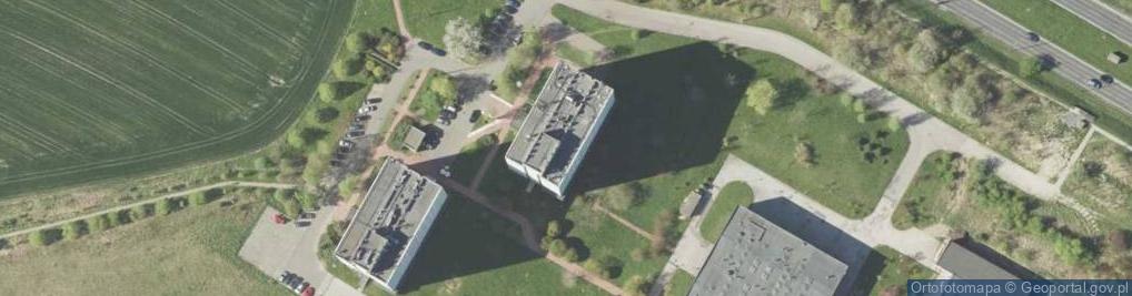Zdjęcie satelitarne Brodway - Dom Studenta Uniwersytetu Przyrodniczego