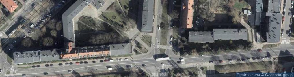 Zdjęcie satelitarne Dom Studencki nr 1 Politechniki Szczecińskiej