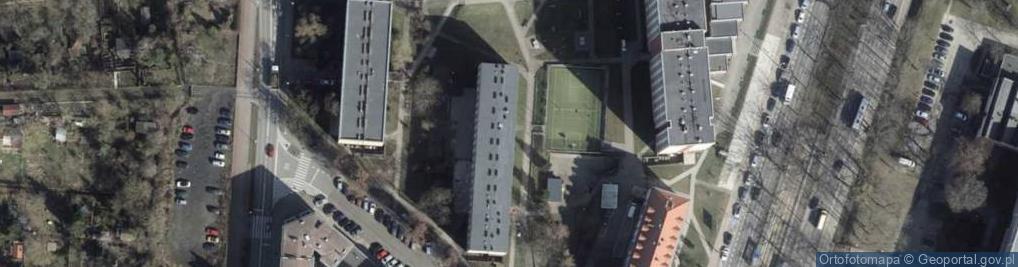 Zdjęcie satelitarne Dom Studencki nr 4 Politechniki Szczecińskiej