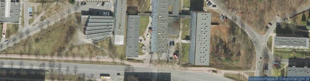 Zdjęcie satelitarne Dom Studenta nr 1 Rzepicha (C-1) Uniwersytet Zielonogórski