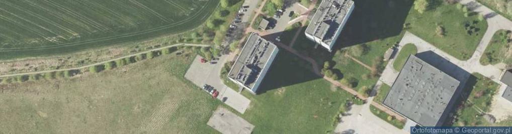 Zdjęcie satelitarne Manhattan - Dom Studenta Uniwersytetu Przyrodniczego