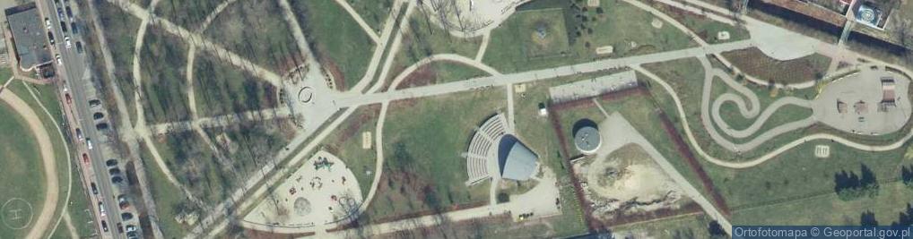 Zdjęcie satelitarne Muszla Koncertowa