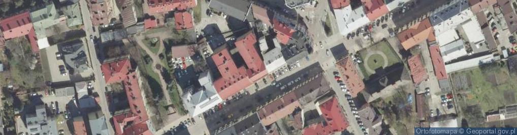 Zdjęcie satelitarne Apteka 'Pod Koroną' A.w. Grabarz, K Popiołek