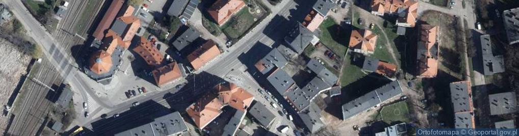 Zdjęcie satelitarne Dworcowa