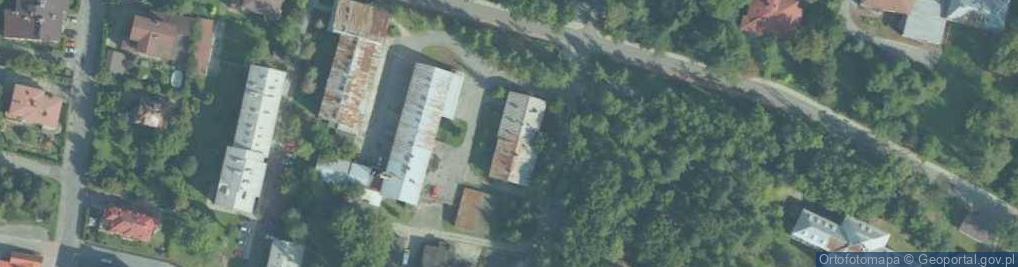 Zdjęcie satelitarne Instytut Gruźlicy I Chorób Płuc - Szpital W Rabce - Zdrój