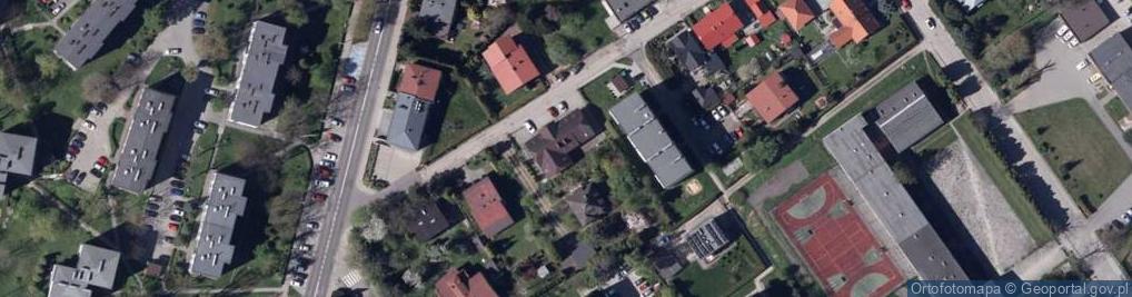 Zdjęcie satelitarne Na Harcerskiej