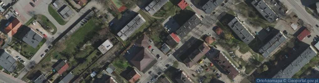 Zdjęcie satelitarne Na Skłodowskiej