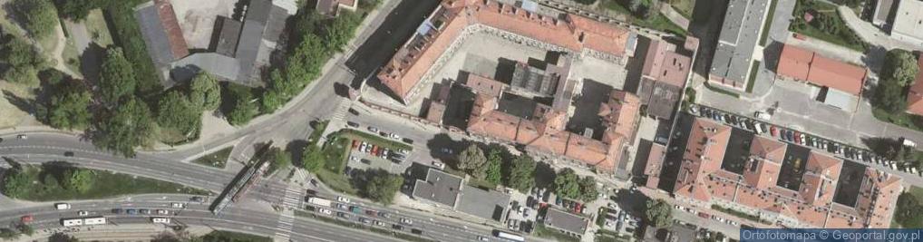 Zdjęcie satelitarne Areszt Śledczy w Krakowie
