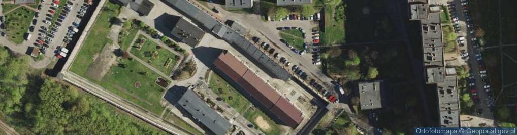Zdjęcie satelitarne Areszt Śledczy w Sosnowcu