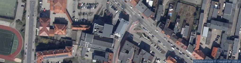 Zdjęcie satelitarne Centrum Kultury z XIX/XX w.