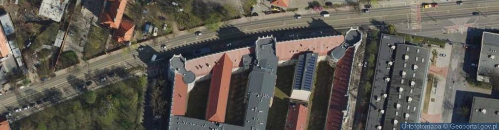 Zdjęcie satelitarne Collegium Chemicum w Poznaniu