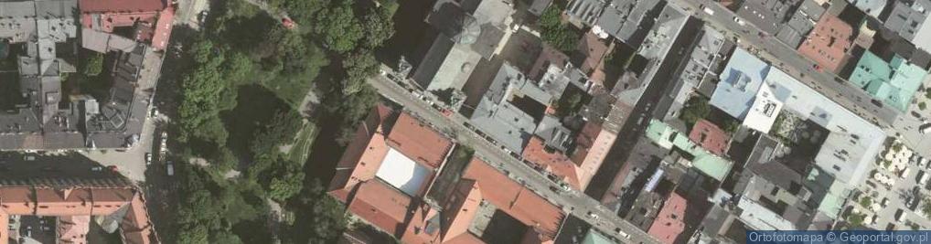 Zdjęcie satelitarne Collegium Maius - Skarbiec