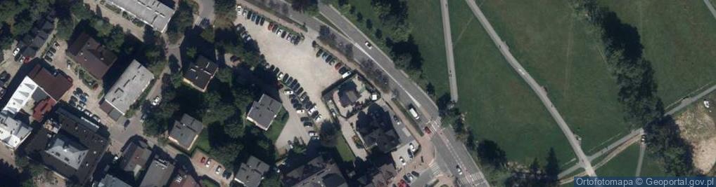 Zdjęcie satelitarne Dom do góry nogami