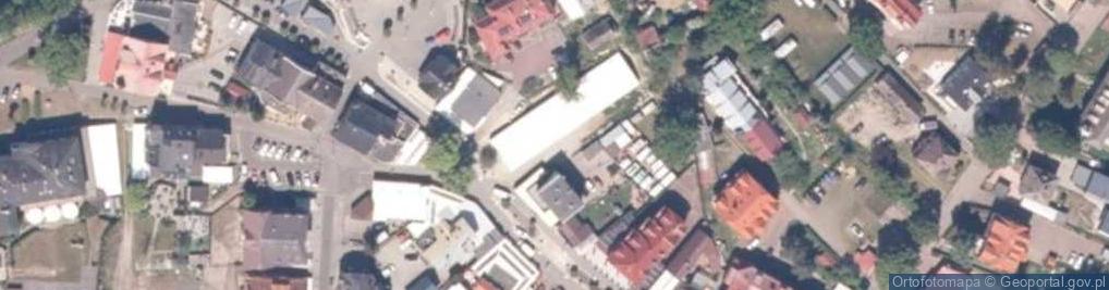 Zdjęcie satelitarne Dom do góry nogami