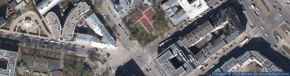 Zdjęcie satelitarne Miejsce po Synagodze Okrągłej