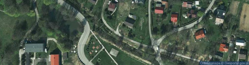 Zdjęcie satelitarne Pałac, park, rezerwat