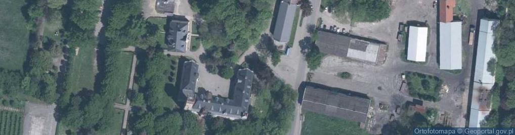 Zdjęcie satelitarne Pałac, park