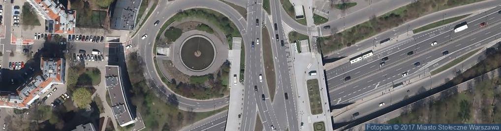 Zdjęcie satelitarne Plac Na Rozdrożu