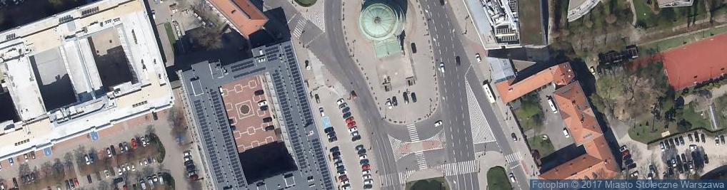 Zdjęcie satelitarne Plac Trzech Krzyży i Okolice