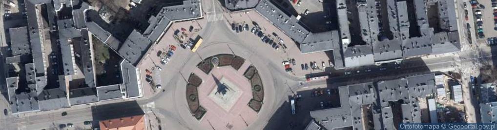 Zdjęcie satelitarne Plac Wolności w Łodzi