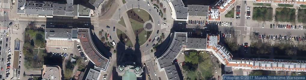 Zdjęcie satelitarne Plac Zbawiciela - Zachowane kamienice