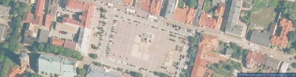 Zdjęcie satelitarne Podziemia Olkuskiego Ratusza