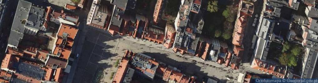 Zdjęcie satelitarne Rynek we Wrocławiu - Północna pierzeja