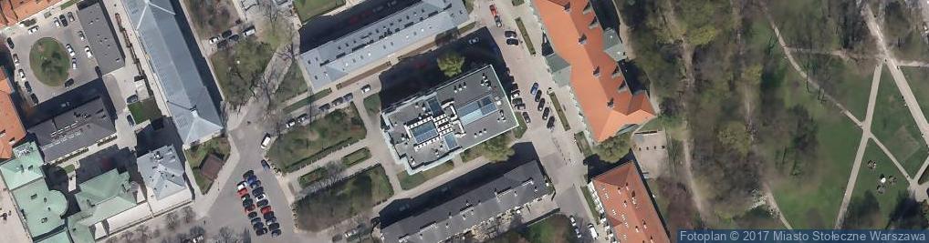 Zdjęcie satelitarne Uniwersytet Warszawski