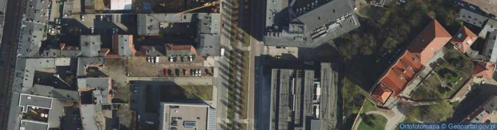 Zdjęcie satelitarne Urząd Ceł i dawny Hotel Berliński