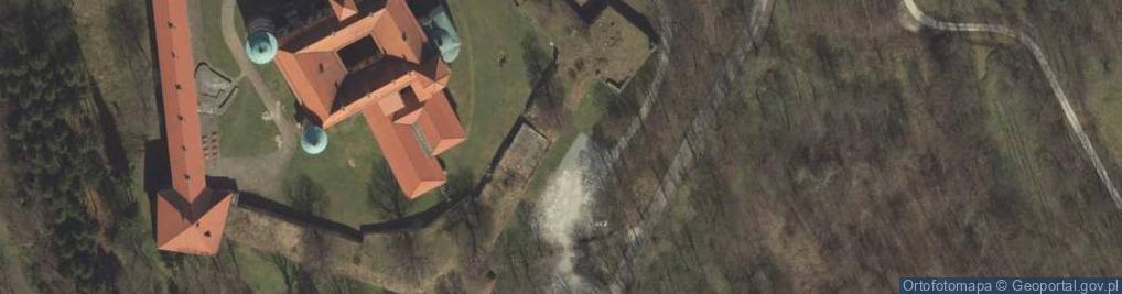 Zdjęcie satelitarne Zamek w Wiśniczu