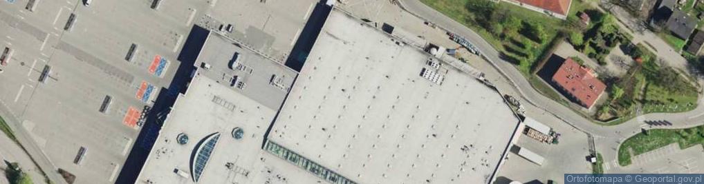 Zdjęcie satelitarne Auchan Hipermarket Dąbrowa Górnicza Pogoria