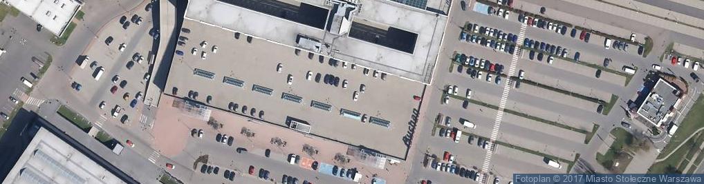 Zdjęcie satelitarne Auchan Hipermarket Warszawa Okęcie